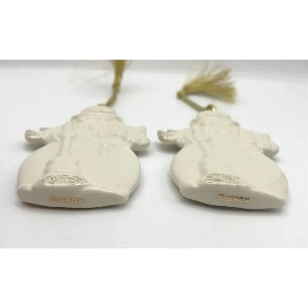 Lenox Snowman Ornament-Set of 2 NIB